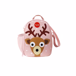 3 Sprouts SP3ILUDEE, Sac repas, Enfant, Rose, Cuir bycast, Polyester, Poly-acétate de vinyle (PEVA), Image, Fille