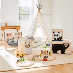 3 Sprouts SP3IBNLLM rangement de jouets Boîte de rangement de jouets Autonome Blanc