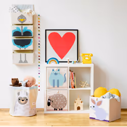 3 Sprouts SP3IBNLLM rangement de jouets Boîte de rangement de jouets Autonome Blanc - Vue supplémentaire 5