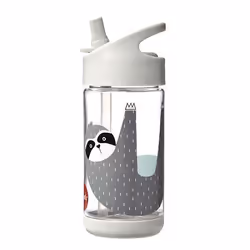 3 Sprouts sloth water, 355 ml, Utilisation quotidienne, Gris, Transparent, Polypropylène (PP), Silicone, Caoutchouc thermopla ...