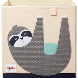 3 Sprouts SP3IBXSLO Boîte de rangement Carré Polyester Beige, Noir, Bleu, Gris, Blanc