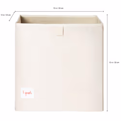 3 Sprouts SP3IBXSLO Boîte de rangement Carré Polyester Beige, Noir, Bleu, Gris, Blanc - Vue supplémentaire 5
