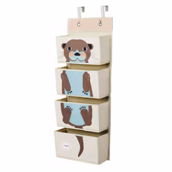 3 Sprouts IWOOTR, Organisateur de stockage de jouets, Marron, Mural, Image, Rectangulaire, Polyester