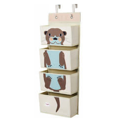 3 Sprouts IWOOTR rangement de jouets Organisateur de stockage de jouets Mural Marron