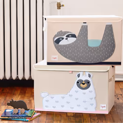 3 Sprouts SP3ITCLLM rangement de jouets Boîte de rangement de jouets Autonome Blanc
