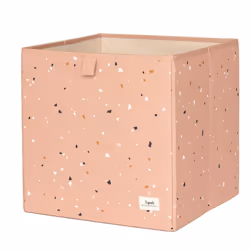 3 Sprouts 812895002355, Boîte de rangement, Rose, Carré, Polyester, Motif, Intérieure