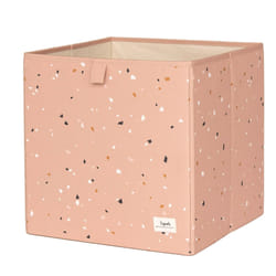 3 Sprouts 812895002355 Boîte de rangement Carré Polyester Rose