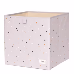 3 Sprouts 812895002379, Boîte de rangement, Gris clair, Carré, Polyester, Motif, Intérieure