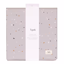 3 Sprouts 812895002379 Boîte de rangement Carré Polyester Gris clair