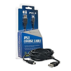 Câble de charge - Hyperk - 3m - USB-Mini - Compatible PS3/PSP - Neuf sous blister