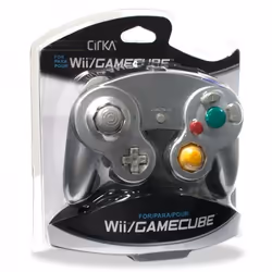 Hyperkin M05819-SL, Manette de jeu, GameCube, Nintendo Wii U, Analogique, Avec fil, Argent, Ampoule