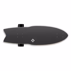 StreetSurfing GREAT WHITE, Noir, Blanc, Erable, Image, Noir, 762 mm, 230 mm