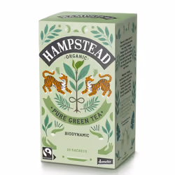 Hampstead Tea 813427000726, Thé vert, Pas d’ajout aromatique, Boîte en papier, 20 pièce(s)