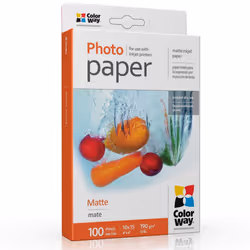 Colorway PM1901004R, Mat, 190 g/m², Jet d'encre, 100 feuilles, 5 - 25 °C, 150 mm