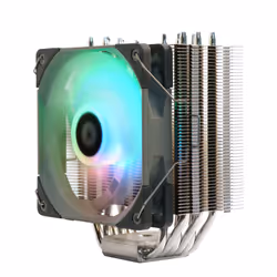 Thermalright Venomous Plus, Refroidisseur d'air, 1500 tr/min, 25,6 dB, Chrome, Gris, Acier