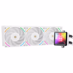 Thermalright Frozen Vision 360, Refroidisseur de liquide tout-en-un, 12 cm, 2150 tr/min, 27 dB, 69 cfm, Blanc