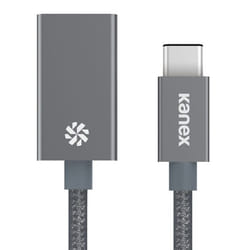 Kanex USB-C - USB-A 21cm câble USB 0,21 m USB 3.2 Gen 1 (3.1 Gen 1) USB C USB A Gris