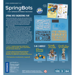Thames & Kosmos SpringBots: 3-in-1 Spring-Powered Machines