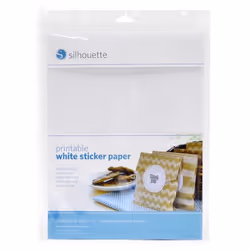 Silhouette MEDIA-WHT-ADH, Blanc, 215,9 mm, 279,4 mm