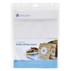 Silhouette MEDIA-WHT-ADH étiquette auto-collante Blanc