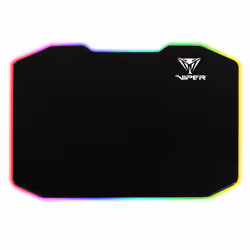 Patriot Memory Viper, Noir, Monochromatique, Polymère, Caoutchouc, Alimenté par port USB, Base antidérapante, Tapis de souris ...