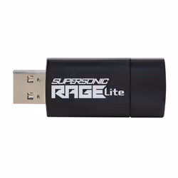 Patriot Memory Supersonic Rage Lite, 64 Go, USB Type-A, 3.2 Gen 1 (3.1 Gen 1), 180 Mo/s, Slide, Noir, Bleu