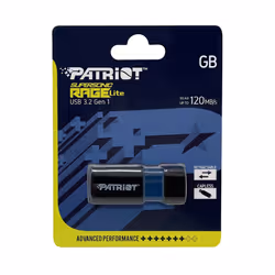Patriot Memory Supersonic Rage Lite lecteur USB flash 64 Go USB Type-A 3.2 Gen 1 (3.1 Gen 1) Noir, Bleu