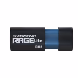 Patriot Memory Supersonic Rage Lite, 128 Go, USB Type-A, 3.2 Gen 1 (3.1 Gen 1), 120 Mo/s, Slide, Noir, Bleu