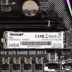 Patriot Memory P310 M.2 240 Go PCI Express 3.0 NVMe - Vue supplémentaire 6