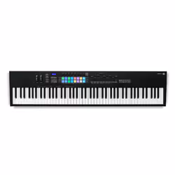 Novation Launchkey 88, 88 touche(s), Boutons, Rotatif, Glissière, Multicolore, Noir, USB, 1270 mm