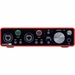 Focusrite SCARLETT 2I2 3RD GENERATION, Bureau, Énergie, USB, 56 dB, 9 dBu, 3000 Ohm