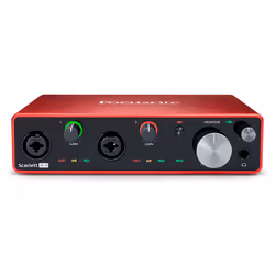 Focusrite SCARLETT 4I4 3RD GENERATION, Bureau, USB, 56 dB, 9 dBu, 3000 Ohm, 24 bits/192 kHz