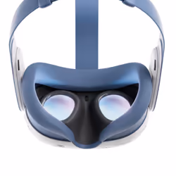 META Protection faciale Quest 3 et sangle de maintien (Bleu primaire) - Vue supplémentaire 4