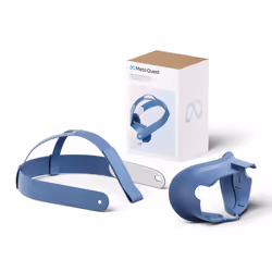 META Protection faciale Quest 3 et sangle de maintien (Bleu primaire) - Vue supplémentaire 5