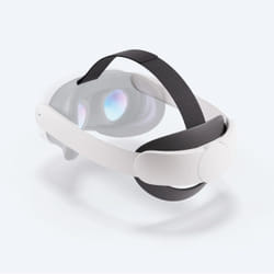META Quest 3 Elite strap Collier Noir, Blanc Tissu, Plastique, Silicone