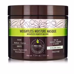 Macadamia Weightless Moisture 222ml, 222 ml, Unisexe, Cheveux abimés, Cheveux secs, Cheveux colorés, Hydratant, Nourrissant, ...