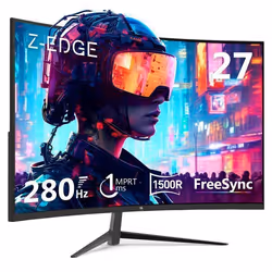 Ecran Pc Gamer Z-EDGE UG27P Incurvé 27 280 Hz (DP) 1ms FHD FreeSync1500R HDMI2.0 & DP1.2