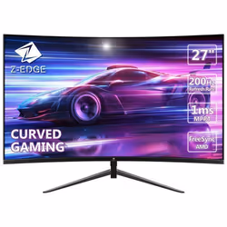 Ecran PC Gaming Z-EDGE UG27 Incurvé 27 Pouces 200 Hz 1ms FreeSync Moniteur FHD 1080P 350cd/m² 1500R VA DP1.4 & HDMI2.1