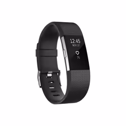 Fitbit Charge 2, Bracelet connecté, OLED, Imperméable, Noir