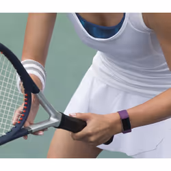 Fitbit Charge 2 OLED Bracelet connecté Violet, Argent
