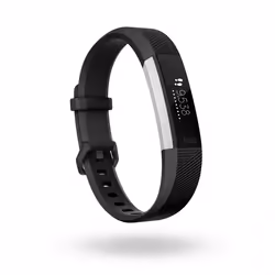 Fitbit Alta HR OLED Bracelet connecté Noir, Acier inoxydable