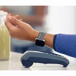 Fitbit Versa Tactile Noir, Gris GPS (satellite)