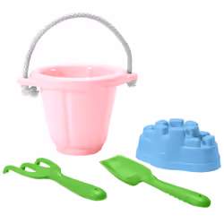 Green Toys Sand Play Set, Ensemble de jouets de plage, Plastique, Multicolore