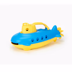 Green Toys Submarine, Bâteau de bain, Garçon/Fille, 0,5 an(s), Plastique, Bleu, Jaune