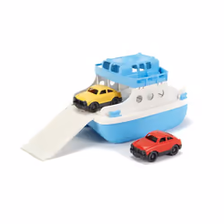Green Toys Ferry Boat, Bâteau de bain, Garçon/Fille, 3 an(s), Plastique, Bleu, Blanc