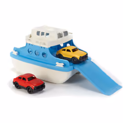 Green Toys Ferry Boat Bâteau de bain Bleu, Blanc