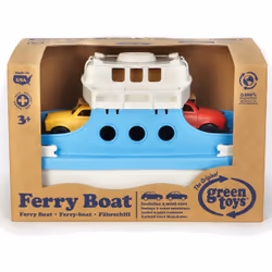 Green Toys Ferry Boat Bâteau de bain Bleu, Blanc