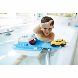 Green Toys Ferry Boat Bâteau de bain Bleu, Blanc - Vue supplémentaire 4