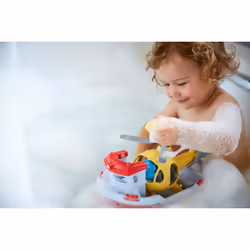 Green Toys Rescue Boat & Helicopter Bâteau de bain Bleu, Rouge, Blanc, Jaune - Vue supplémentaire 6