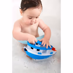 Green Toys Paddle Boat Bâteau de bain Bleu, Blanc - Vue supplémentaire 4